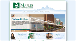 Desktop Screenshot of maplesproperties.com