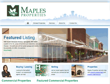 Tablet Screenshot of maplesproperties.com
